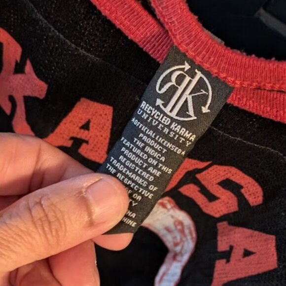 J29 RECYCLED KARMA Razorbacks Jersey - Picture 3 of 6